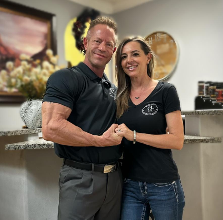 Dr. Romney runs his office along side his wife Shauna